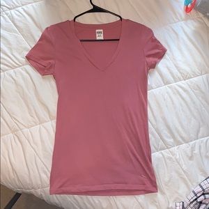 Burgundy v-neck